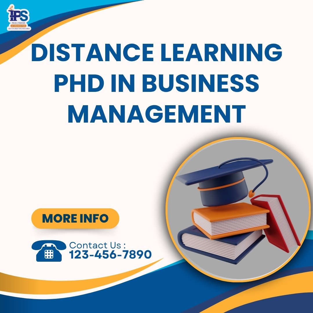 Distance Learning PhD in Business Management
