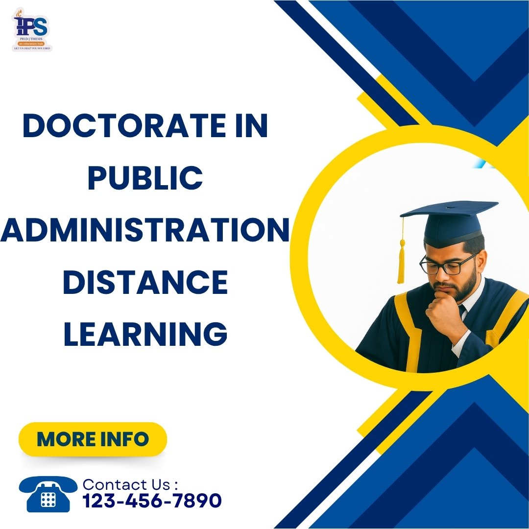 Doctorate in Public Administration Distance Learning